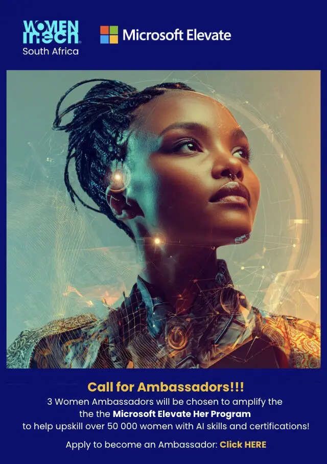 REJOIGNEZ LE MOUVEMENT : DONNEZ DU POUVOIR AUX FEMMES DANS LA TECH EN AFRIQUE DU SUD ET AILLEURS GRÂCE AUX COMPÉTENCES EN IA ! REJOIGNEZ LE MOUVEMENT : DONNEZ DU POUVOIR AUX FEMMES DANS LA TECH EN AFRIQUE DU SUD ET AILLEURS GRÂCE AUX COMPÉTENCES EN IA !
