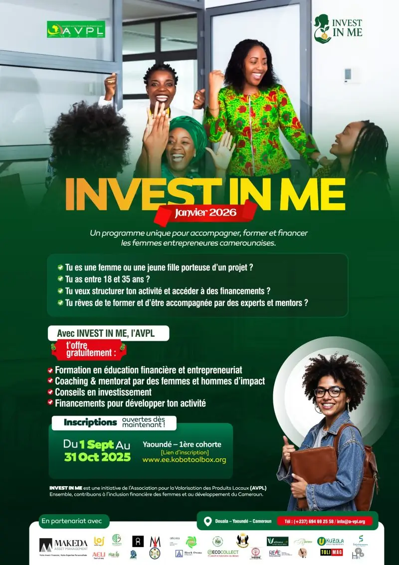 INVEST IN ME : LA PREMIÈRE COHORTE À YAOUNDÉ POUR LES FEMMES ENTREPRENEURES INVEST IN ME : LA PREMIÈRE COHORTE À YAOUNDÉ POUR LES FEMMES ENTREPRENEURES